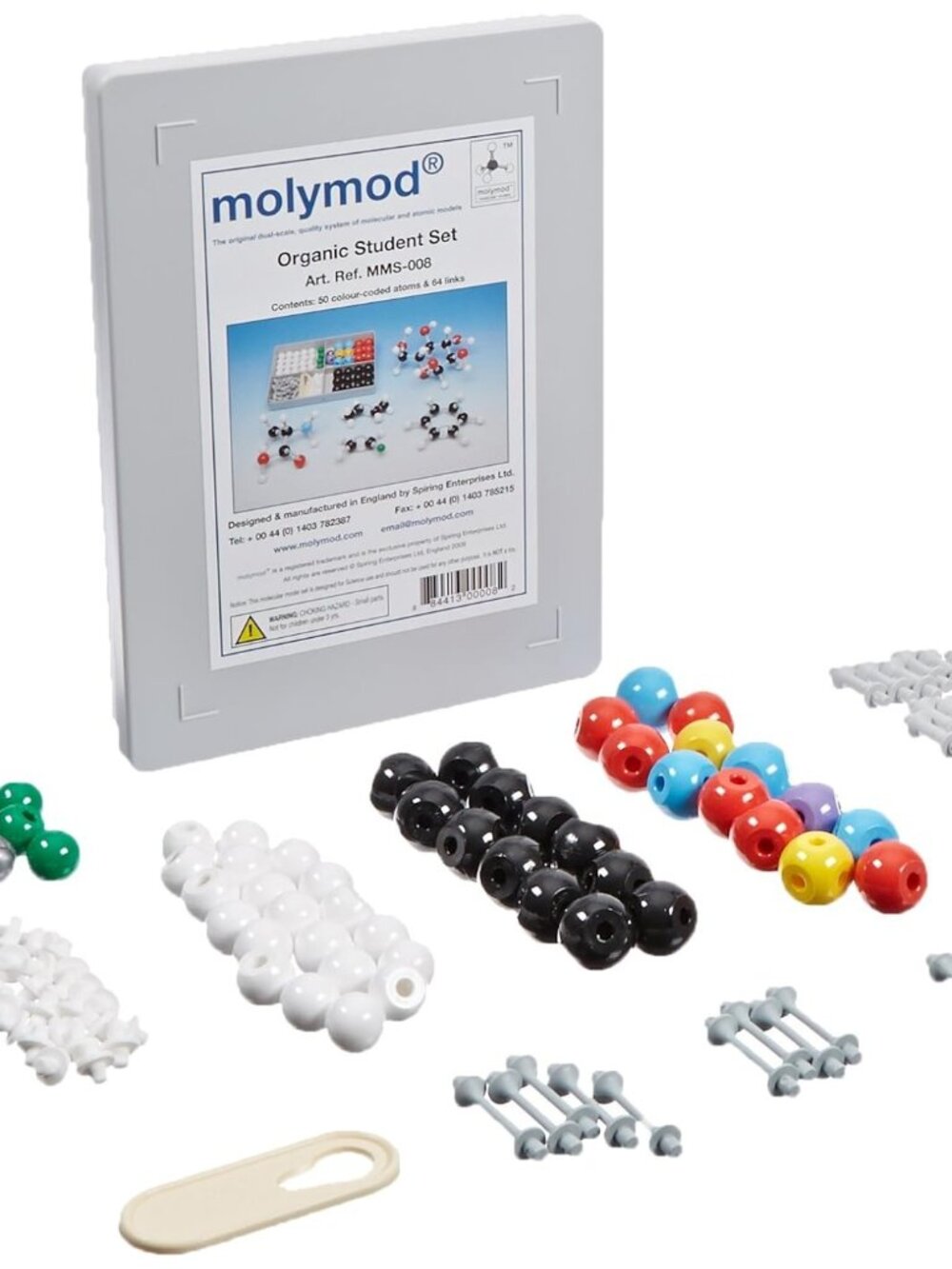 Molymod MMS-008 Organic Chemistry Molecular Model, Student Set (53 Atom Parts)